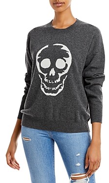 Aqua Skull Intarsia Cashmere Sweater - 100% Exclusive