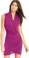 Thumbnail for your product : Tempted Juniors' Sleeveless Faux-Wrap Dress