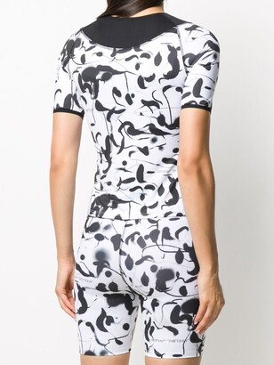 Off-White abstract-print performance T-shirt
