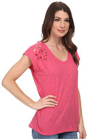 Thumbnail for your product : DKNY Embroidered Eyelet Tee