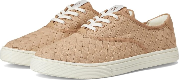 Cole Haan Grandpro Harbor Sneakers Women's Shoes Tuscan Sand Woven Canvas : 9 C - Wide, Leather