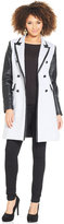 Thumbnail for your product : XOXO Juniors' Faux-Leather-Panel Terry Trench Coat