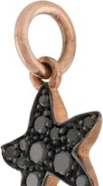 Thumbnail for your product : Dodo 9kt rose gold and black diamond Star charm