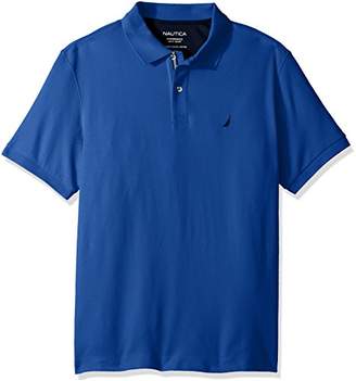 Nautica Men's Big and Tall Short Sleeve Solid Deck Polo Shirt
