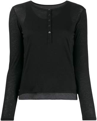 Majestic Filatures layered T-shirt Majestic Filatures layered T-shirt