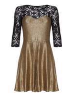 Thumbnail for your product : Mela London Lace lamé dress