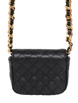 Thumbnail for your product : Moschino Quilted Nappa Leather Micro Shoulder Bag