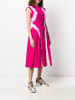 MSGM Tie-Dye Cotton Dress