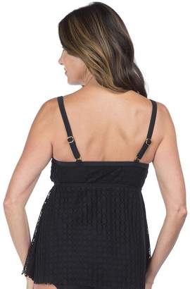 24th and Ocean Connect The Dots Pleat Tankini Separate