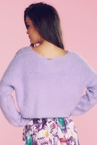 Thumbnail for your product : Wildfox Couture Fuzzy Baby Cropped Billy Sweater in Zinfandel