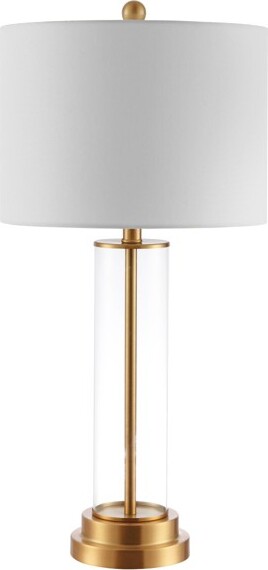 Safavieh CassianTableLamp-26InchHeight-TBL4253-Clear/Brass