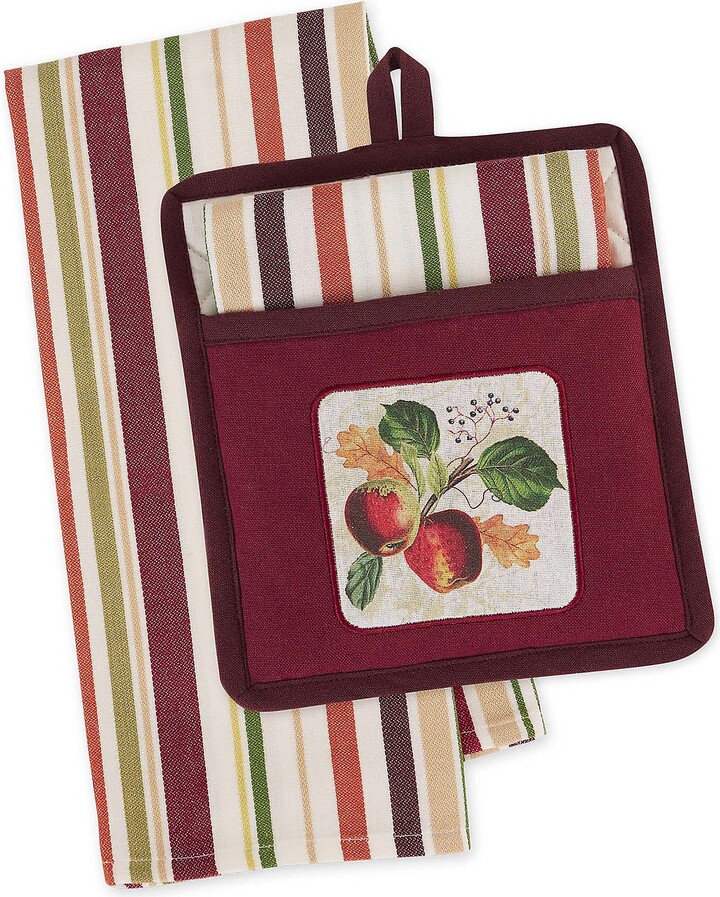 Apple Botanical Potholder Gift S et