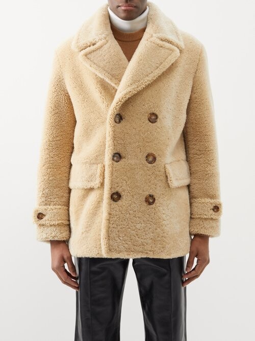 Men Double Breasted Coat Burberry | ShopStyle