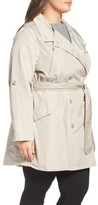 Thumbnail for your product : French Connection Plus Size Women's Drape Back Trench Coat