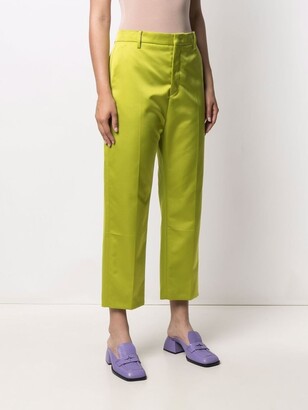 No.21 Cropped Straight-Leg Tailored Trousers