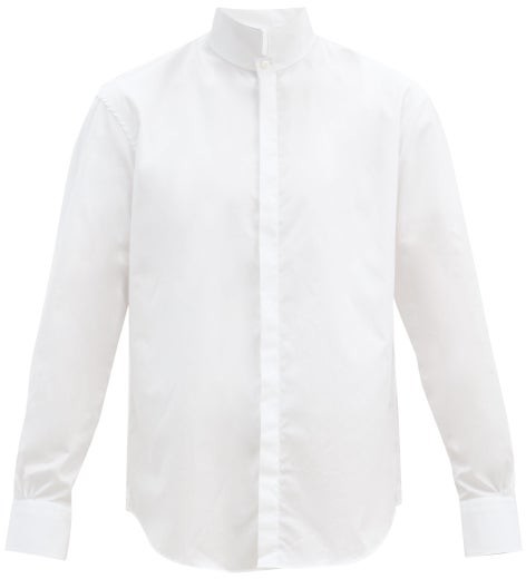 Dobell Mens White Marcella Evening Dress Shirt Reg Fit Wing Collar Stud Button