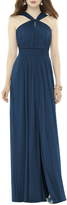 Thumbnail for your product : Alfred Sung Twist Neck Chiffon Knit Gown