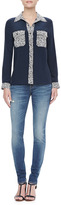 Thumbnail for your product : Marc by Marc Jacobs Bianca Print Crepe de Chine Blouse