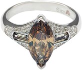 Thumbnail for your product : Suzy Levian Sterling Silver Brown CZ Marquise Ring