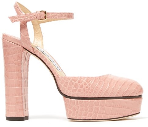 light pink platform sandals