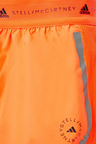 Thumbnail for your product : adidas by Stella McCartney Truepace Mesh-paneled Neon Shell Shorts