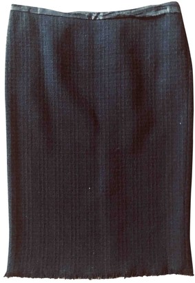 Philosophy di Alberta Ferretti Black Wool Skirt for Women