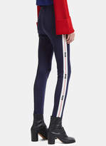 Thumbnail for your product : MSGM Jodhpur Logo Stirrup Track Pants in Navy