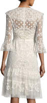 Thumbnail for your product : Needle & Thread Shadow Lace Tulle Embellished Midi Cocktail Dress