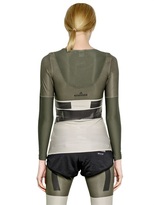 Thumbnail for your product : adidas by Stella McCartney Shiny Microfiber Long Sleeve Top