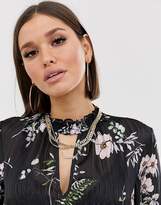 Thumbnail for your product : Lipsy floral choker neck blouse