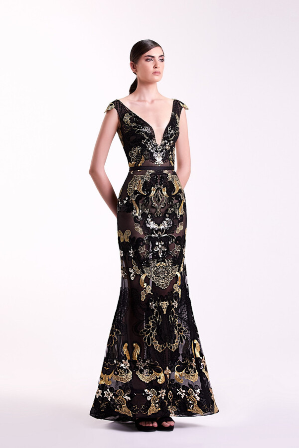 Black And Gold Evening Dress | Shopstyle
