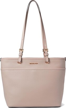 Michael Kors Voyager Large Saffiano Leather Top Zip Tote Bag Soft Pink