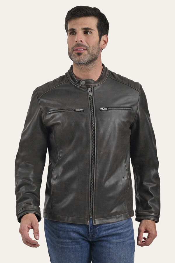 Moda Piel Rustler Racer Jacket