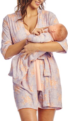 Everly Grey Adalia 5-Piece Maternity/Nursing Pajama Set