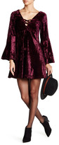Thumbnail for your product : Angie Velvet Lace-Up Dress