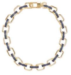 Vince Camuto Leather Link Necklace