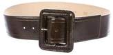 Thumbnail for your product : Longchamp Patent Leather Buckle Belt