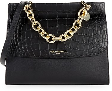 black purse with handle
