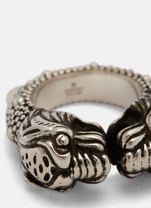 Gucci Vintage Tiger Ring in Silver