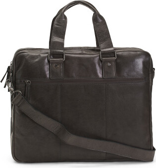 TJMAXX Leather Voyager Professional Briefcase For Men