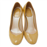 Thumbnail for your product : Christian Dior Yellow Patent Leather Round Toe Pumps Size 37