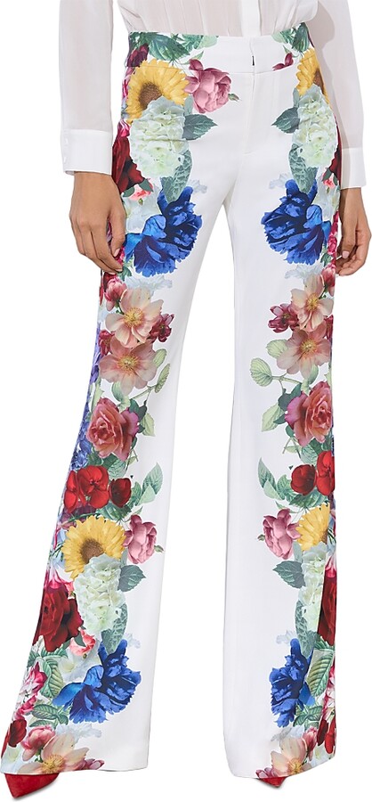 Alice + Olivia Andrew Mid Ise Bootcut Pants