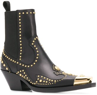 Versace Studded Ankle Boots