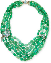Thumbnail for your product : Alexis Bittar Fine Chrysoprase Torsade Beaded Necklace