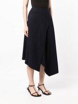 Thumbnail for your product : Shanghai Tang Asymmetric Wrap Skirt