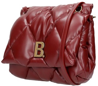 Balenciaga Touch Puffy Shoulder Bag In Bordeaux Leather - ShopStyle