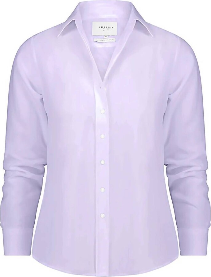 THE SHIRT Women's Boyfriend Shirt In Lavender
