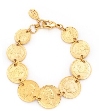 Yellow Gold Full Sovereign Coin Bracelet  1502g Miltons Diamonds