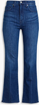 Faded high-rise bootcut jeans 