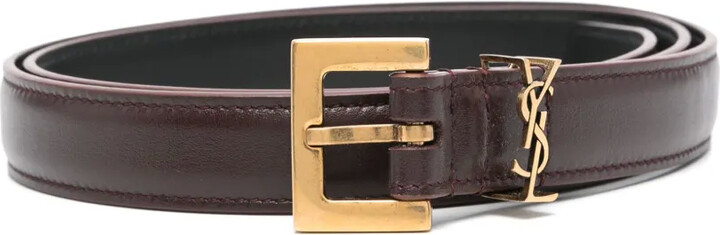 Saint Laurent Cassandre thin belt